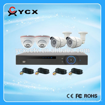 2015 New Published mixed Dome and Bullet 4CH 720P CVI camera Kits , 4CH CVI CCTV Camera System